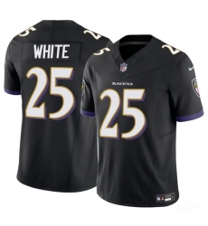 Men Baltimore Ravens 25 Tre 27Davious White Black 2023 F U S E Vapor Limited Football Jersey