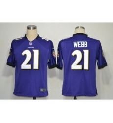 Nike Baltimore Ravens 21 Lardarius Webb Purple Game NFL Jersey