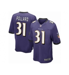 Nike Baltimore Ravens 31 Bernard Pollard Purple Game NFL Jersey