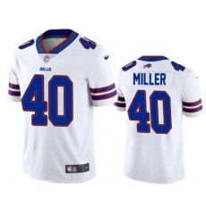 Men's Buffalo Bills #40 Von Miller White Vapor Untouchable Limited Stitched Jersey