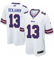 Mens Nike Buffalo Bills 13 Kelvin Benjamin Game White NFL Jersey