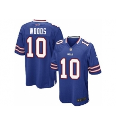 Nike Buffalo Bills 10 Robert Woods Blue Game NFL Jersey