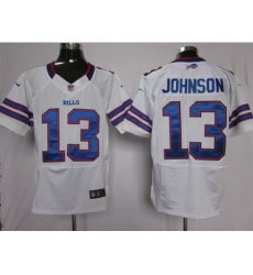 Nike Buffalo Bills 13 Steve Johnson White Elite NFL Jersey