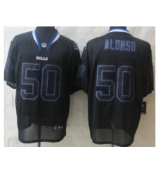 Nike Buffalo Bills 50 Kiko Alonso Black Elite Lights Out NFL Jersey