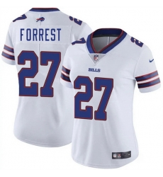 Women Buffalo Bills 27 Darrick Forrest White Vapor Stitched Football Jersey