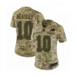 Womens Buffalo Bills 10 Cole Beasley Limited Camo 2018 Salute to Service Football Jersey