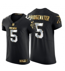 Carolina Panthers 5 Teddy Bridgewater Men Nike Black Edition Vapor Untouchable Elite NFL Jersey