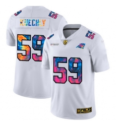 Carolina Panthers 59 Luke Kuechly Men White Nike Multi Color 2020 NFL Crucial Catch Limited NFL Jersey