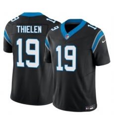 Men Carolina Panthers 19 Adam Thielen Black 2023 F U S E  Vapor Untouchable Stitched Football Jersey