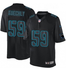 Mens Nike Carolina Panthers 59 Luke Kuechly Limited Black Impact NFL Jersey