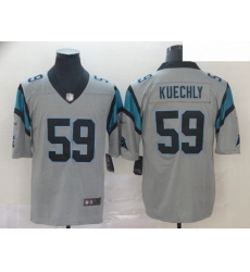 Panthers #59 Luke Kuechly Silver Men Stitched Football Limited Inverted Legend Jersey