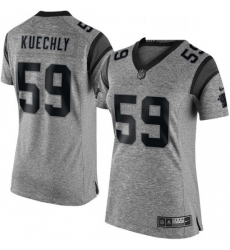 Womens Nike Carolina Panthers 59 Luke Kuechly Limited Gray Gridiron NFL Jersey