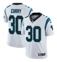 Nike Panthers #30 Stephen Curry White Youth Stitched NFL Vapor Untouchable Limited Jersey