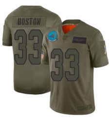 Youth Carolina Panthers 33 Tre Boston Limited Camo 2019 Salute to Service Football Jersey