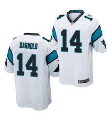 Youth Nike Carolina Panthers 14 Sam Darnold White Vapor Limited Jersey