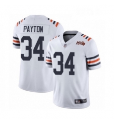 Mens Chicago Bears 34 Walter Payton White 100th Season Limited Football Jersey