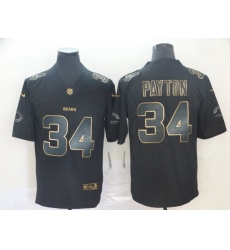 Nike Bears 34 Walter Payton Black Gold Vapor Untouchable Limited Jersey