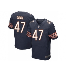 Nike Chicago Bears 47 Chris Conte Blue Elite NFL Jersey