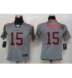 Women Nike Chicago Bears #15 Brandon Marshall Grey Lights Out Elite NFL Jerseys