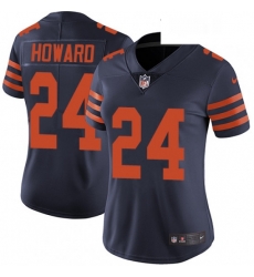 Womens Nike Chicago Bears 24 Jordan Howard Elite Navy Blue Alternate NFL Jersey