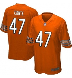 Nike NFL Chicago Bears #47 Chris Conte Orange Youth Elite Alternate Jersey