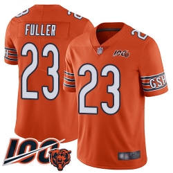 Youth Chicago Bears 23 Kyle Fuller Orange Alternate 100th Season Limited Football Jersey