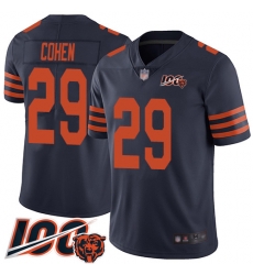 Youth Chicago Bears 29 Tarik Cohen Limited Navy Blue Rush Vapor Untouchable 100th Season Football Jersey