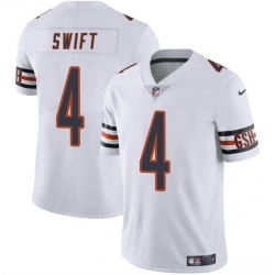 Youth Chicago Bears 4 D'Andre Swift White Vapor Stitched Football Jersey