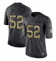 Youth Nike Chicago Bears 52 Khalil Mack Limited Black 2016 Salute to Service NFL Jersey