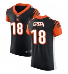 Mens Nike Cincinnati Bengals 18 AJ Green Black Team Color Vapor Untouchable Elite Player NFL Jersey