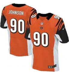 Nike Bengals #90 Michael Johnson Orange Alternate Mens Stitched NFL Elite Jersey