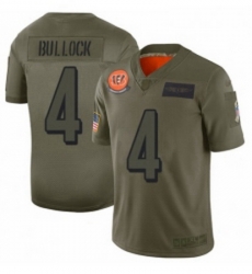 Womens Cincinnati Bengals 4 Randy Bullock Limited Camo 2019 Salute to Service Football Jersey