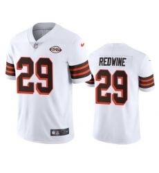 Cleveland Browns 29 Sheldrick Redwine Nike 1946 Collection Alternate Vapor Limited NFL Jersey  White