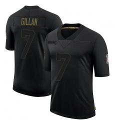 Men Cleveland Browns 7 Jamie Gillan Black Limited 2020 Salute To Service Nike Jersey