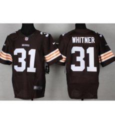 Nike Cleveland Browns 31 Donte Whitner Brown Elite NFL Jersey