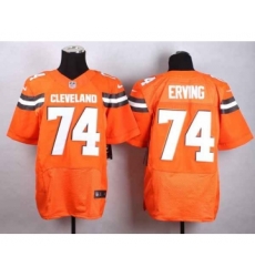 nike nfl jerseys cleveland browns 74 erving orange[Elite][new style]