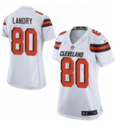 Womens Nike Cleveland Browns 80 Jarvis Landry Game White NFL Jersey