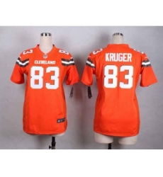 nike women nfl jerseys cleveland browns 83 hartline orange[nike][new style]