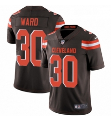 Youth Nike Cleveland Browns 30 Denzel Ward Brown Team Color Vapor Untouchable Limited Player NFL Jersey