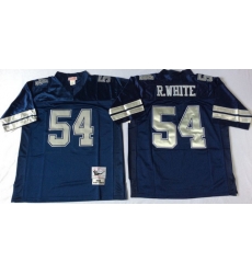 Men Dallas Cowboys 54 Randy White Navy M&N Throwback Jersey