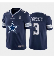 Nike Cowboys 3 Kai Forbath Navy Team Big Logo Number Vapor Untouchable Limited Jersey