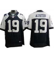 Nike Dallas Cowboys 19 Miles Austin Blue Elite Thankgivings NFL Jersey