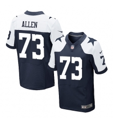 Nike Larry Allen Dallas Cowboys #73 Elite Throwback Alternate Jersey Navy Blue