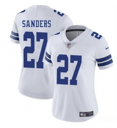 Women Dallas Cowboys 27 Miles Sanders White 2025 Vapor Limited Stitched Football Jersey 28Run Small uFF09