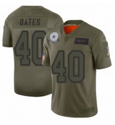 Womens Dallas Cowboys 40 Bill Bates Limited Camo 2019 Salute to Service Football Jersey