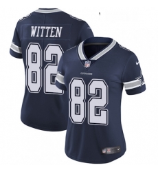 Womens Nike Dallas Cowboys 82 Jason Witten Navy Blue Team Color Vapor Untouchable Limited Player NFL Jersey