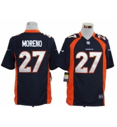 Nike Denver Broncos 27 Knowshon Moreno Blue Game NFL Jersey