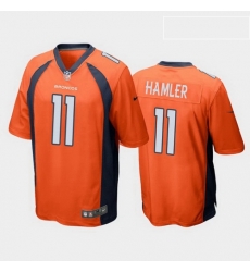 men k.j. hamler denver broncos orange game jersey