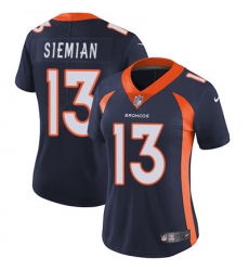 Nike Broncos #13 Trevor Siemian Blue Alternate Womens Stitched NFL Vapor Untouchable Limited Jersey