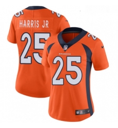 Womens Nike Denver Broncos 25 Chris Harris Jr Elite Orange Team Color NFL Jersey